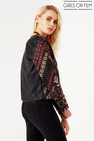 Girls On Film Ethnic Embroidered Jacket